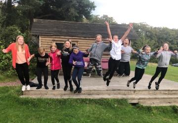 Young people at a local youth club