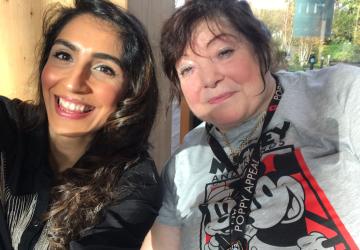 Two women meet as befrienders.